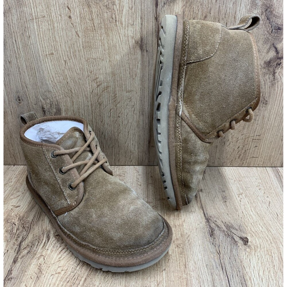 UGG Women's Neumel Chukka Suede Lace Up Ankle Boots 1094269 Chestnut Size 7